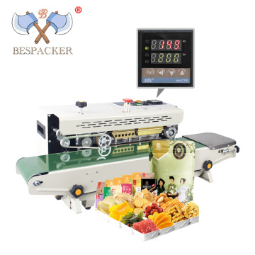 Bespacker automatic continuous band sealer sealing machine for chip bag sealer